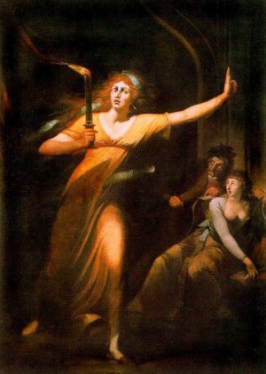 Füssli: Die schlafwandelnde Lady Macbeth, 1781/84