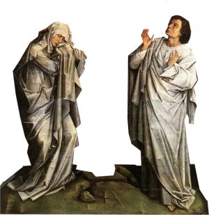 Rogier van der Weyden, Kreuzigung (Detail)