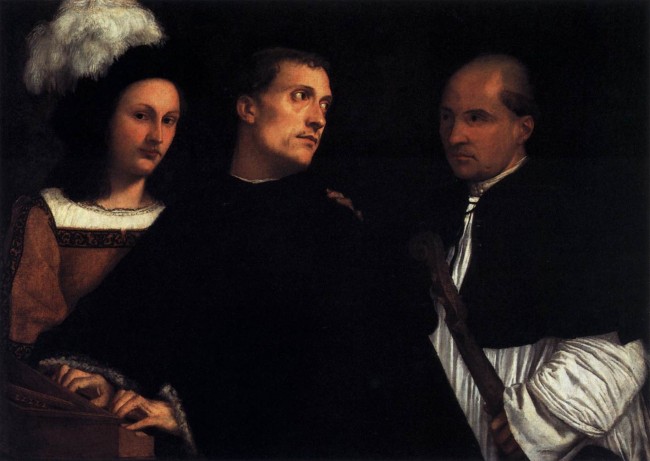 TIZIAN: The Concert, c. 1510, Öl/Lwd, 87 x 124 cm