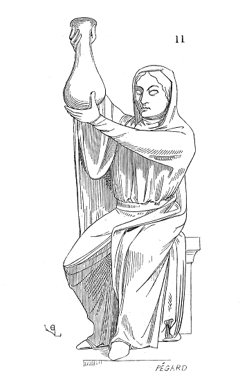 Sculpture de la cathédrale de Laon, représentant la dialectique.